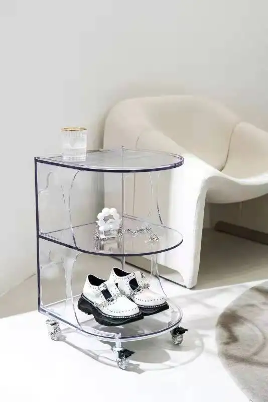 Multi-layer Kitchen Bedroom Plastic Movable Utility Plastic Storage Drawers & Carts On Wheels