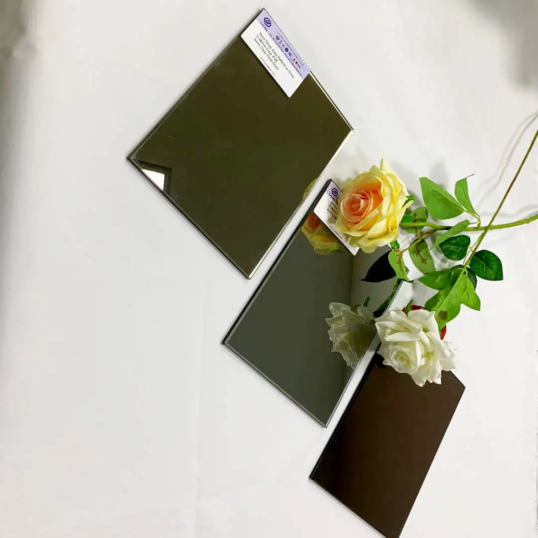 4mm 5mm 6mm bronze clear reflective glass one way mirror building glass