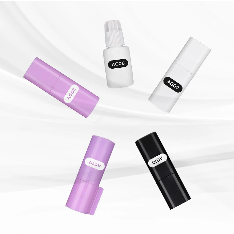 Hollyren Professional Fast Dry Adhesives Glues Private Label Colle Pour Extension De Cils Korea Black Lash Glue Wholesale