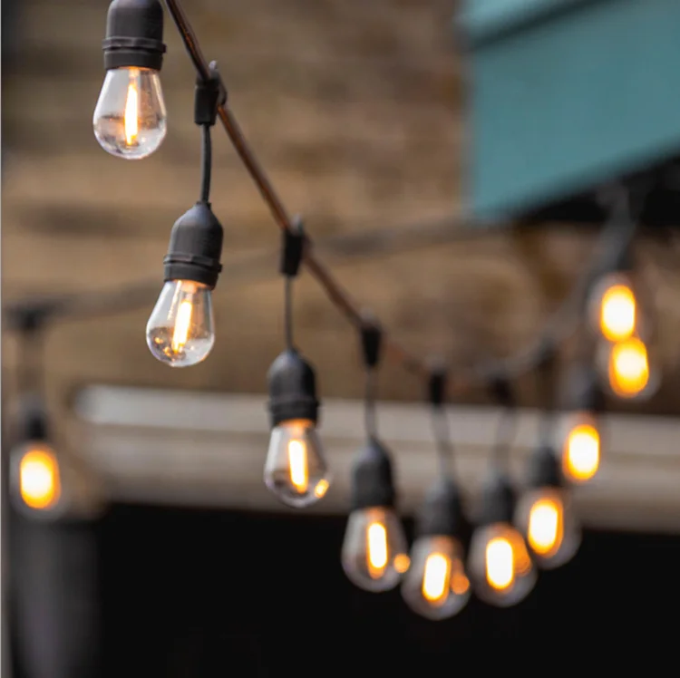 12 volt safe outdoor string lights hanging or fixed type warm light led string lights