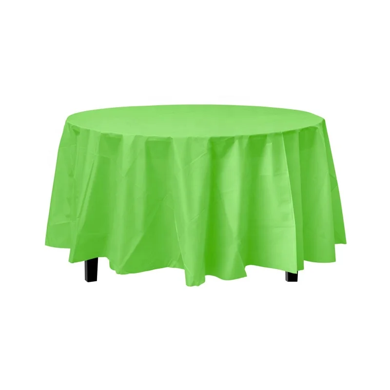 Premium Heavy Duty 84 51 inch Round Plastic Table Cover