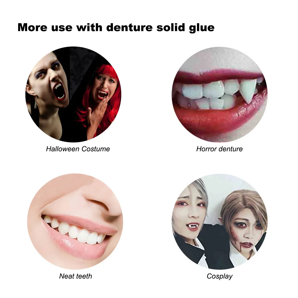 3Colors temporary Dental Oral False Fake Teeth Tooth Filling Repair Smile Snap on Veneers Dentures Case Paste Adhesive Beads