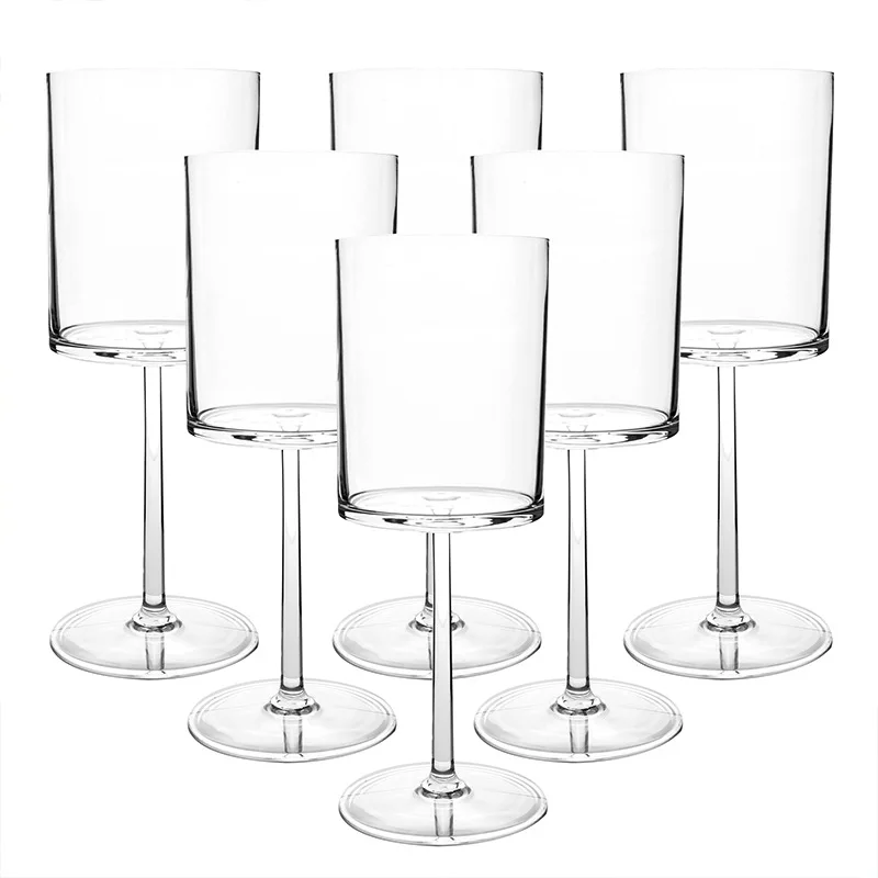 150-400ml Clear Acrylic Glass Drinkware Plastic Champagne Glasses Flutes Elegant Plastic Wine Glasses