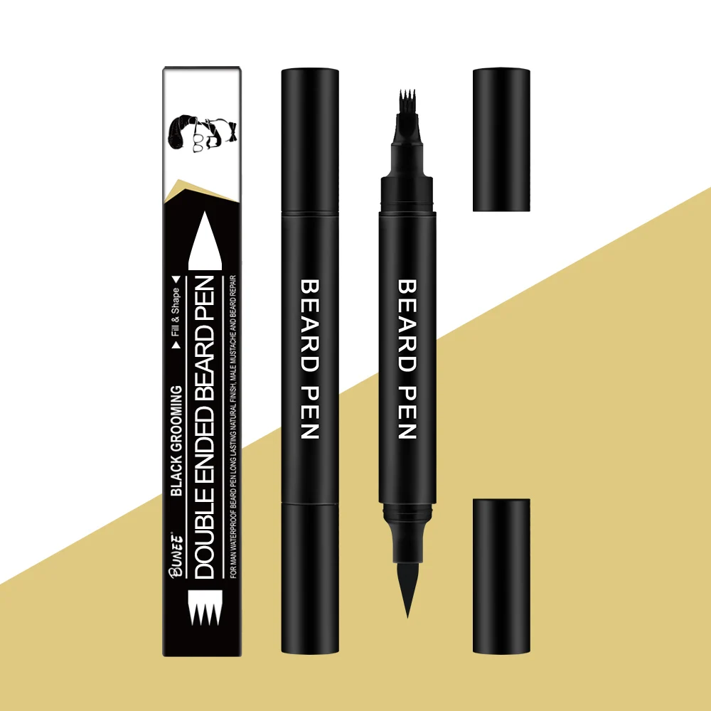 Innovative 4 Tip Micro Barber Home Use Beard Styling Beard Filler Pen For Men