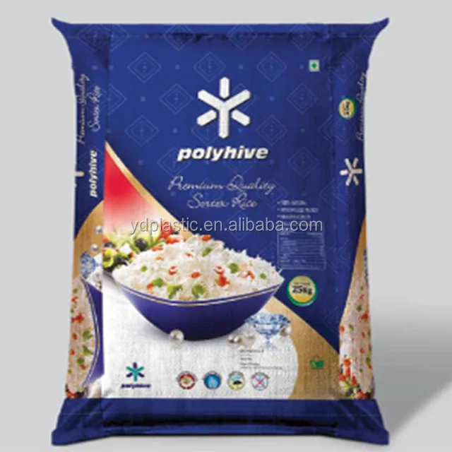 Хорошая цена 25 кг 50 белое сырье пластиковая плетеная упаковочная сумка Bopp полипропиленовый