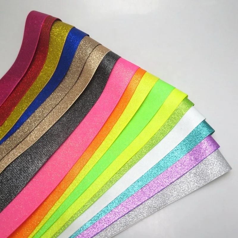 Printed Glitter Grosgrain Ribbon Glitter Metallic Ribbon