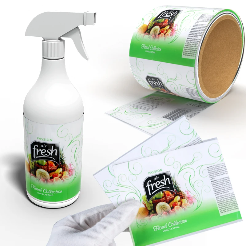 Minfly Digital Printing Custom Packaging Cosmetic PET PVC Heat Shrink Sleeve Label Bottle Cans Beverage Shrink Label