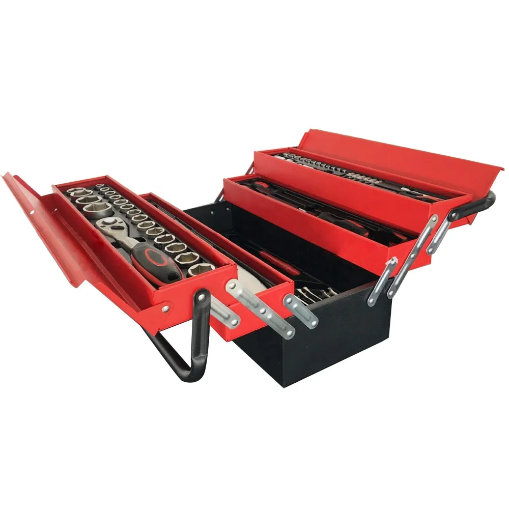 85PC Hand Tool Sets Car Repair Tool Kit Set Mechanical Tools Box for Home Socket Wrench Set Ratchet Screwdriver Kit