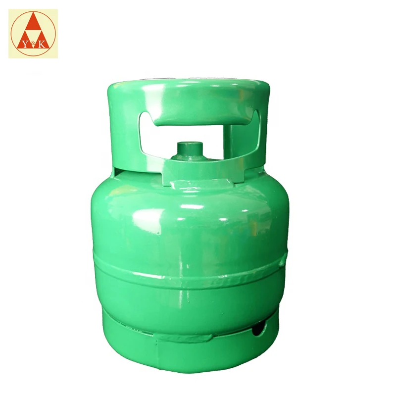 Good Sale Green 2KG LPG Gas Cylinder with burner Cooking Gas Cylinder for Camping BBQ in Ukraine Russia