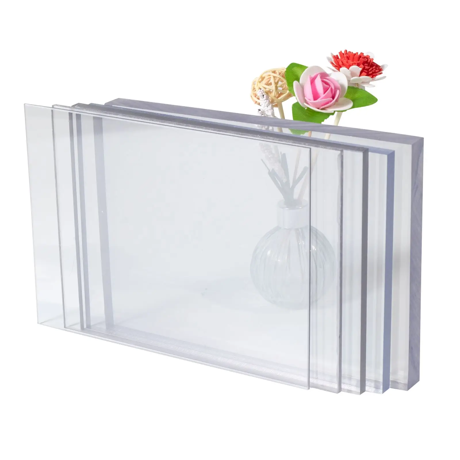 Factory price plastic CNC panel UV protected 2mm 3mm 5mm colored 4X8 embossed solid polycarbonate sheet