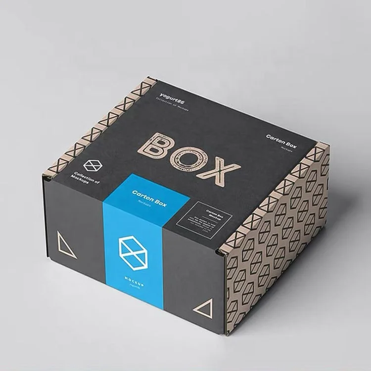 cake candy gift box creative kraft paper packaging cookie box hot sale brown black kraft paper box