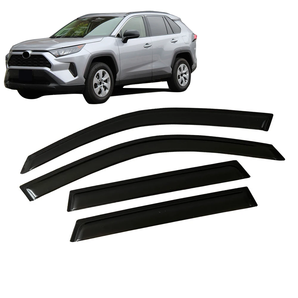 For TOYOTA RAV4 1996-2023 Car Side Window Visor Sun Rain Guard Shade Shield Shelter Protector Cover Frame Accessories