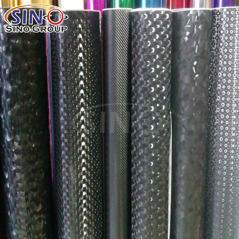 Decoration Film C9290 Fibra De China Letters Carbon Fiber Vehicle Wrap Graphic Design 3D Car Vinyl Stickers