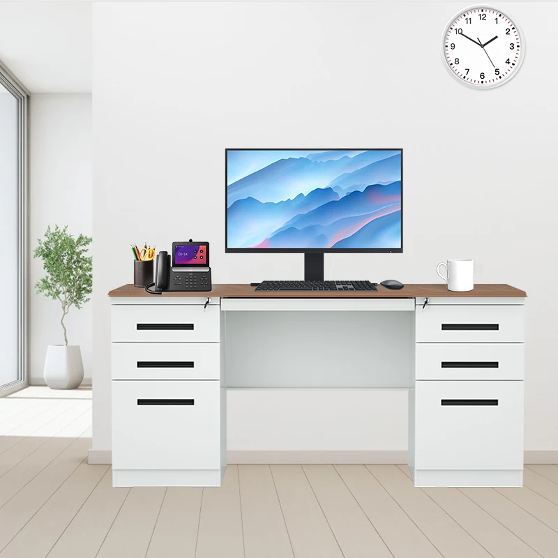 Home Office Table Furniture  Metal Studying and Writing Desk With Panel Office Tables for office and home