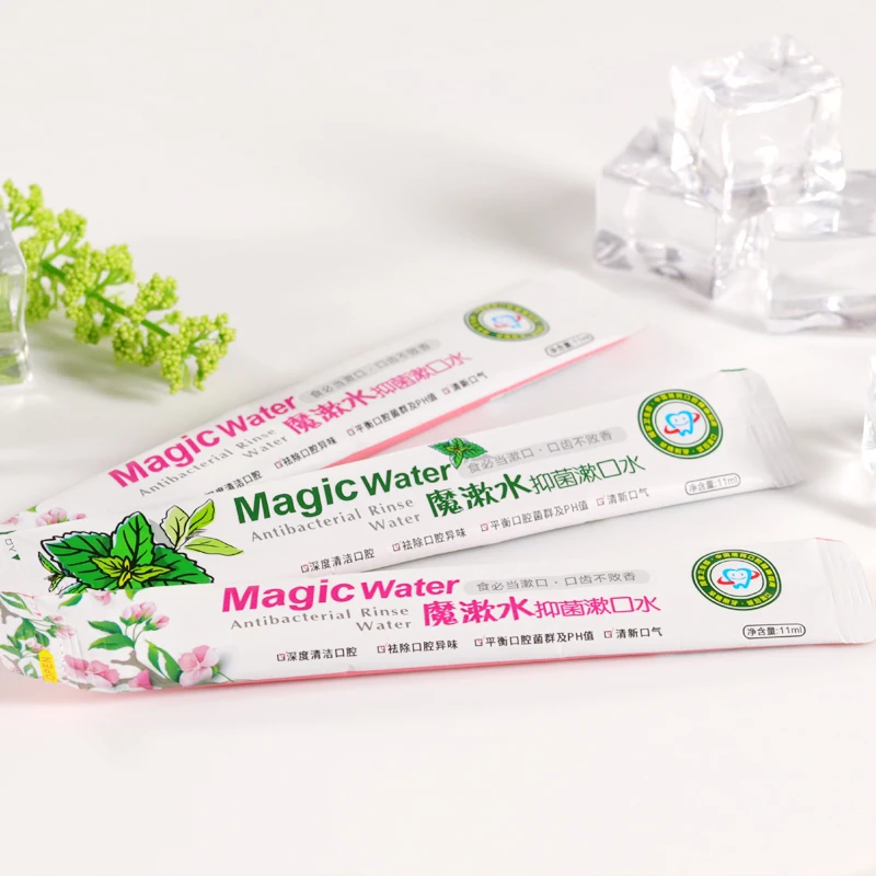 Лидер продаж, частная марка, натуральный органический уход за полостью рта, дорожный размер, без спирта, отбеливание зубов, мятный ополаскиватель для полости рта