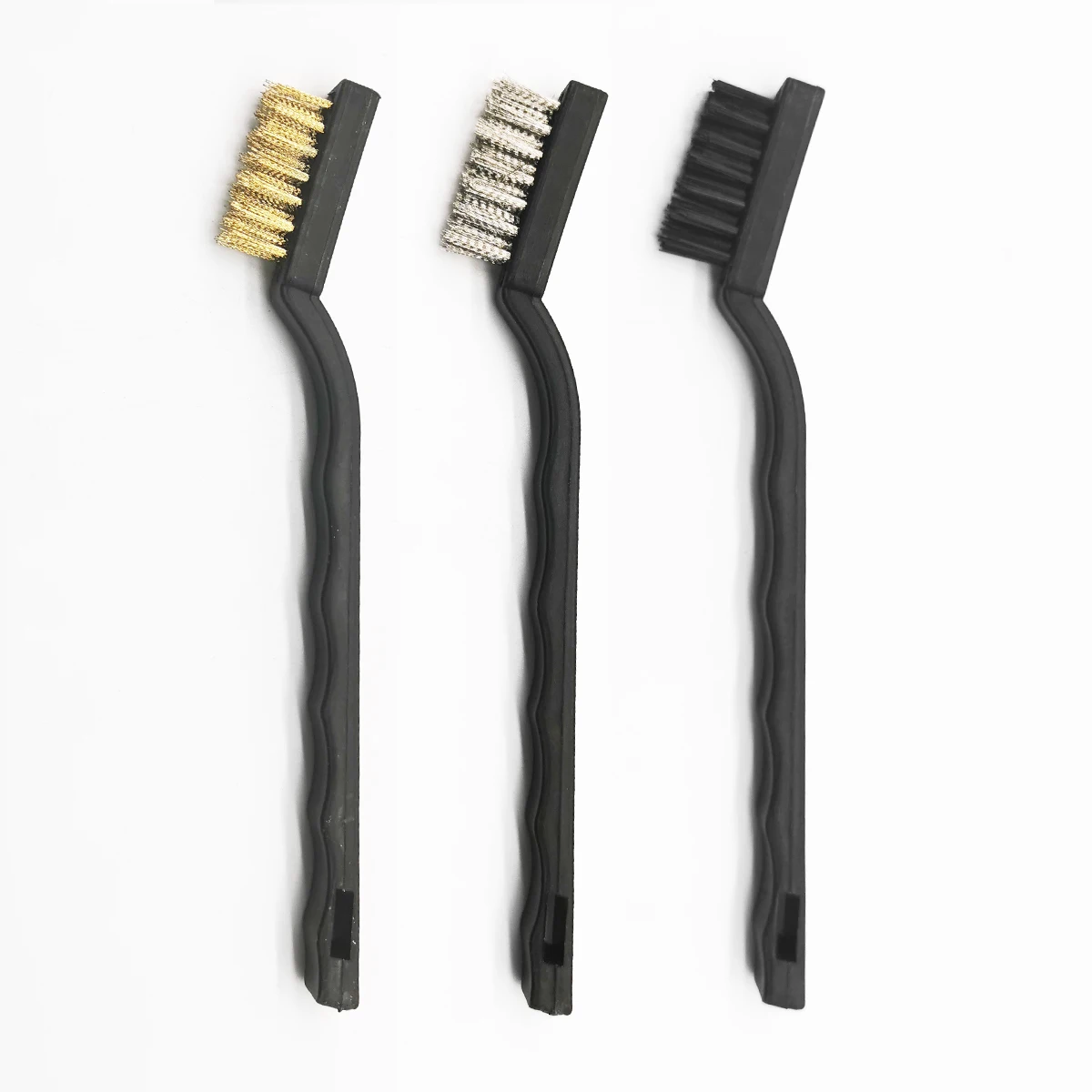3PCS Small Wire Brushes Set for Cleaning bonsai tools kit garden cleaning brush