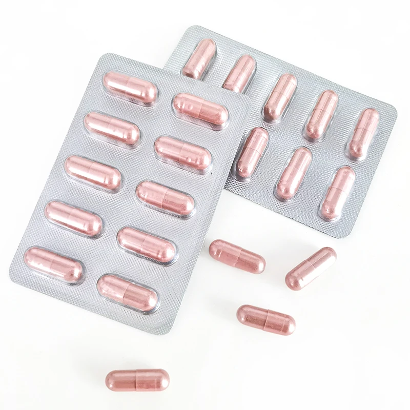 Customizable efficacy blue capsules for male health herbal supplements capsules