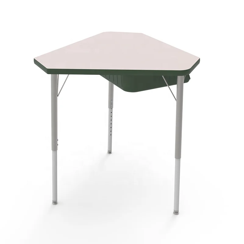 cheap classroom wood triangle side table for student