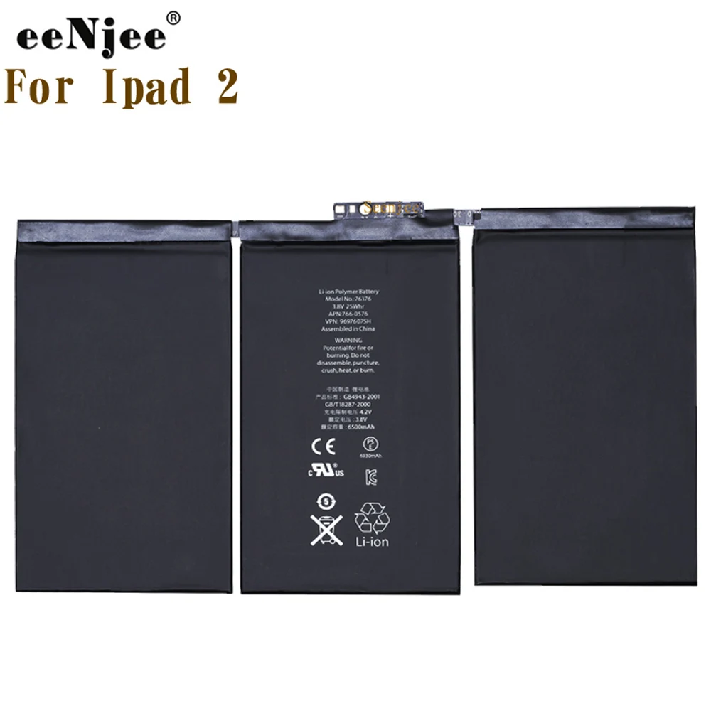 High-Performance Rechargeable Batteries Replacement Battery For iPad 2 A1376 A1395 A1396 A1397