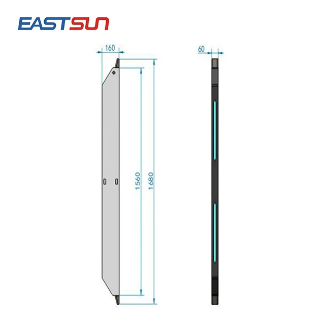 Eastsun 860-960mhz Wall-mounted UHF RFID Door Reader UHF RFID Gate Reader for Warehouse Inventory