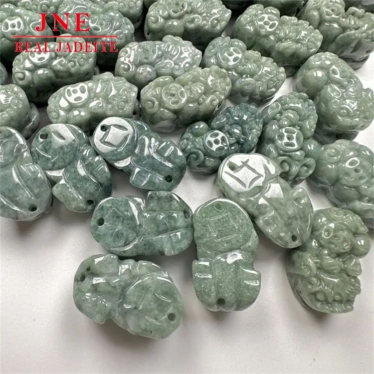 Russian A Type Jade Craft Bean Seed Small Pixiu Accessories Jade Pendant Jade Crafts Factory Wholesale