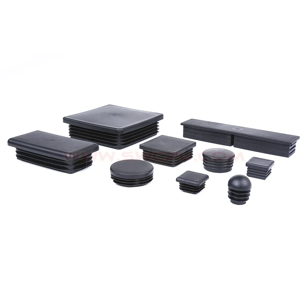 Non-standard 25mm 35mm 45mm screw square pvc plastic end cap