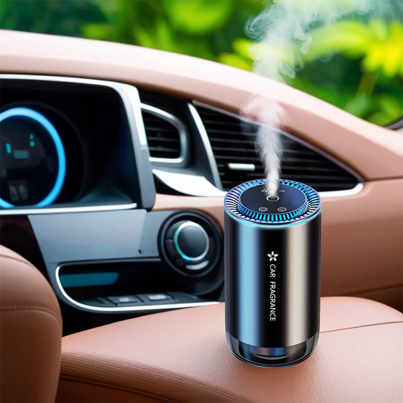 Hot Sale Customized Aromatherapy Type-c Car Air Freshener Electric Waterless Car Essential Oil Aroma Scent Diffuser Machine