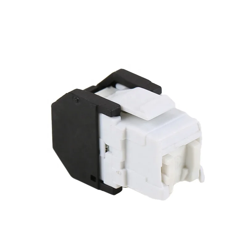 Factory Snap-on connector network coupler Ethernet RJ45 jack 180 degree cat6  cat5e keystone module