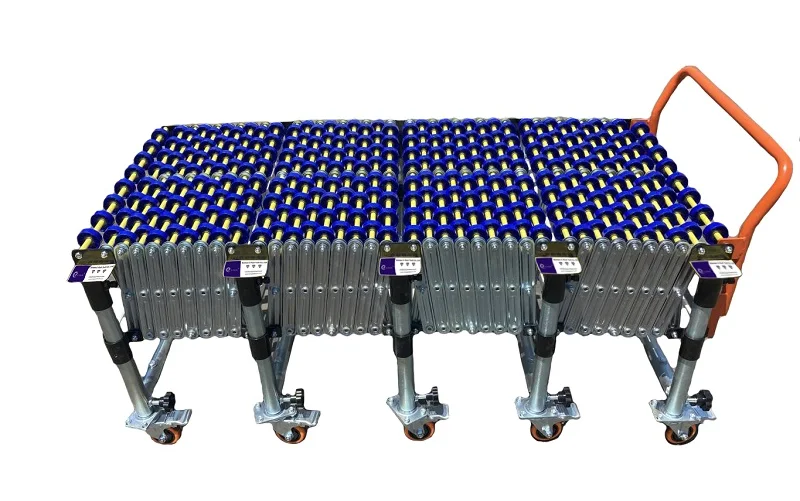 Flexible Expandable Gravity Plastic Skate Wheel Roller Conveyor