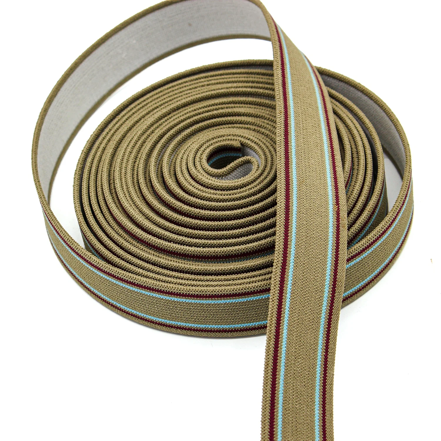 Factory Custom Color Polyester Thick Woven High Elastic Band Harness Saddle Webbing Inter Color Elastic For Horses