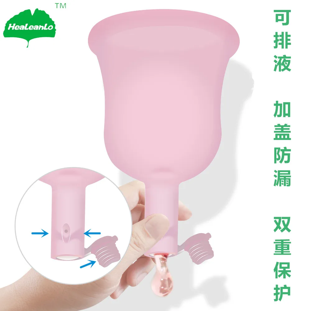 Healeanlo Hygiene Silicone Lady Menstrual Cup Regular Flow Soft Beginner Cup and Most Comfortable Menstrual Cup