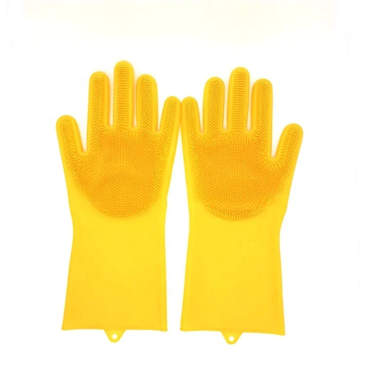 Reusable Household Gloves Spray kitchen dish washing rubber clean gloves silicone massage scrub gloves