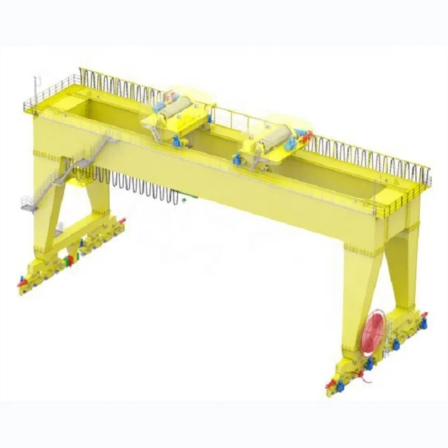 double girder mobile gantry crane for boat lifting 30 ton