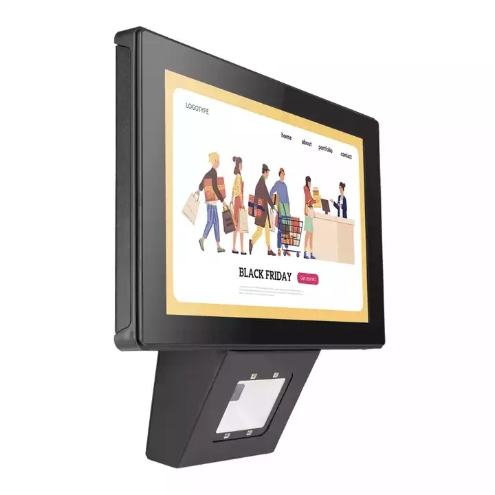 10.1' Android 11 Win 10 Touch Screen All in One Cash Register Advertising Koisk Barcode Scanner Supermarket Price Checker