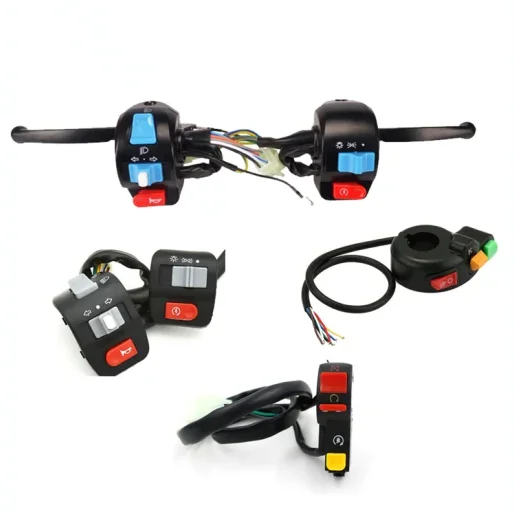 Cheap Three-core Wire Motorcycle Handlebar Mount Switch E Bike Handle Switch Electric Scooter on Off Switches