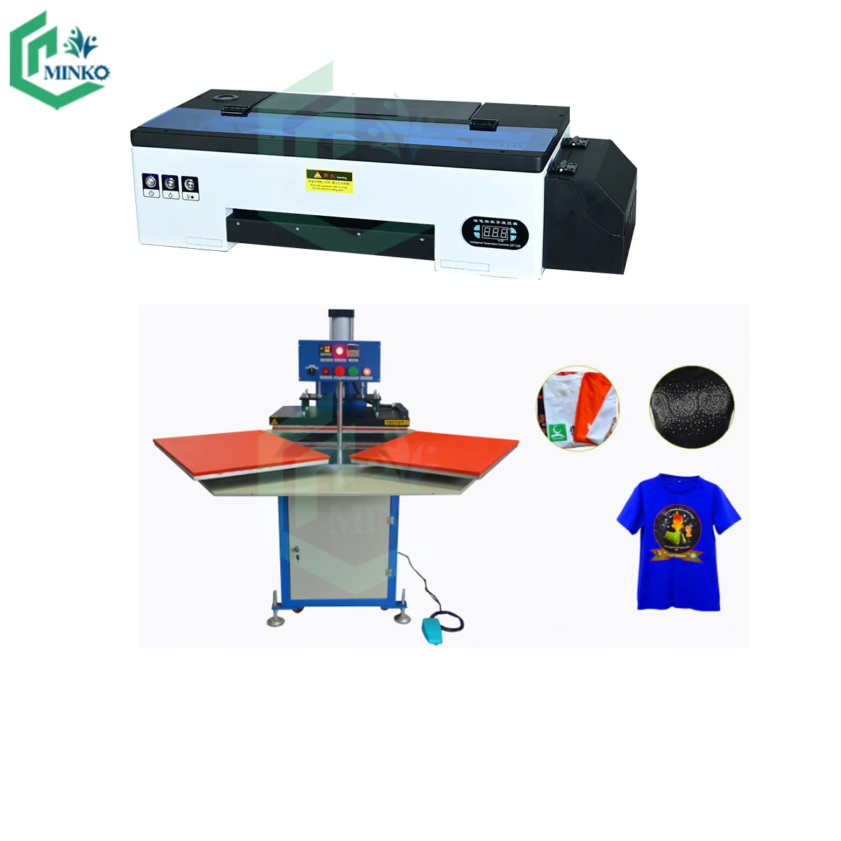 manual hot stamping machine t shirts logo digital  DTF printers