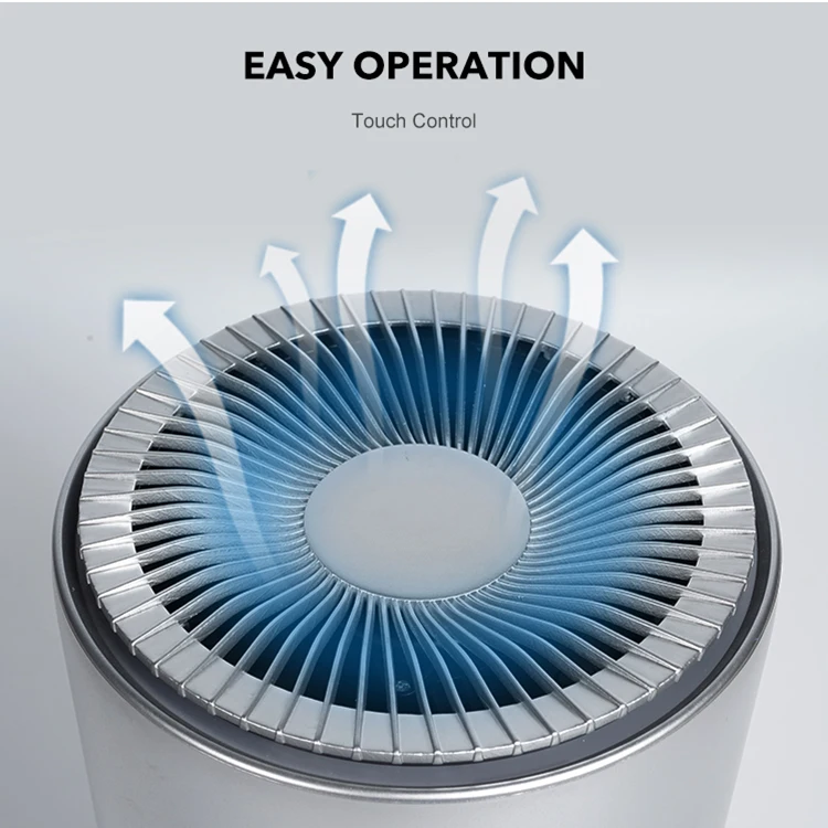 New Arrival Office Hotel Bedroom Three In One Hepa Filter Desktop Air Purifier