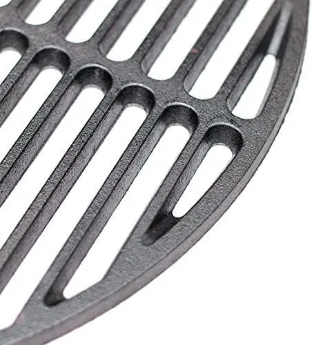 Cast Iron Grate Grids Sear Grate Fire Pit, Round Cooking Grate  Accessories Fit for Medium BBQ Grill