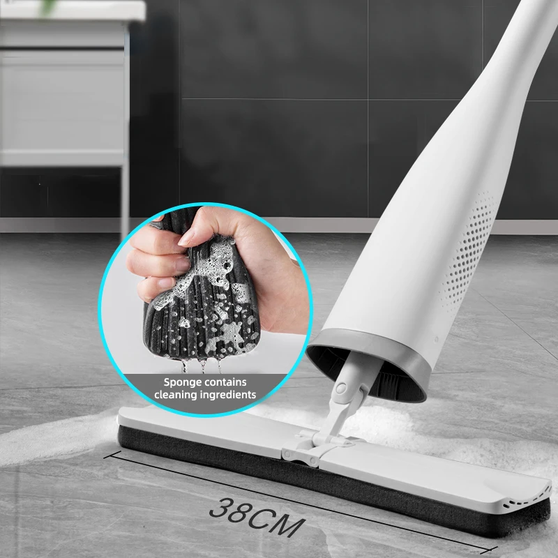 Jesun Self-wringing Sponge Mop Cleaner Folding Squeeze Mop Magic Flat Hands Free Washing Lasy Mops Cleaning Floor