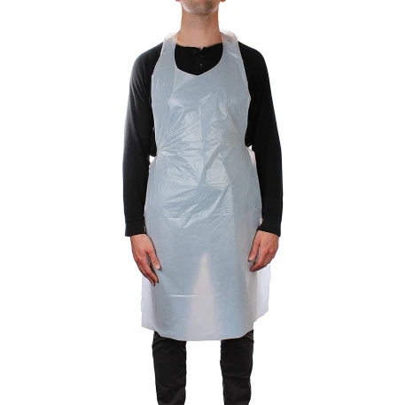 
wholesale polyester Apron Plastic Polyethylene LDPE/HDPE disposable aprons medical/surgical/cleaning pe apron 