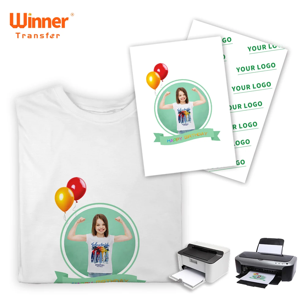 Winner Transfer wholesale washable transfer paper compatible heat transfer paper for Light Fabric