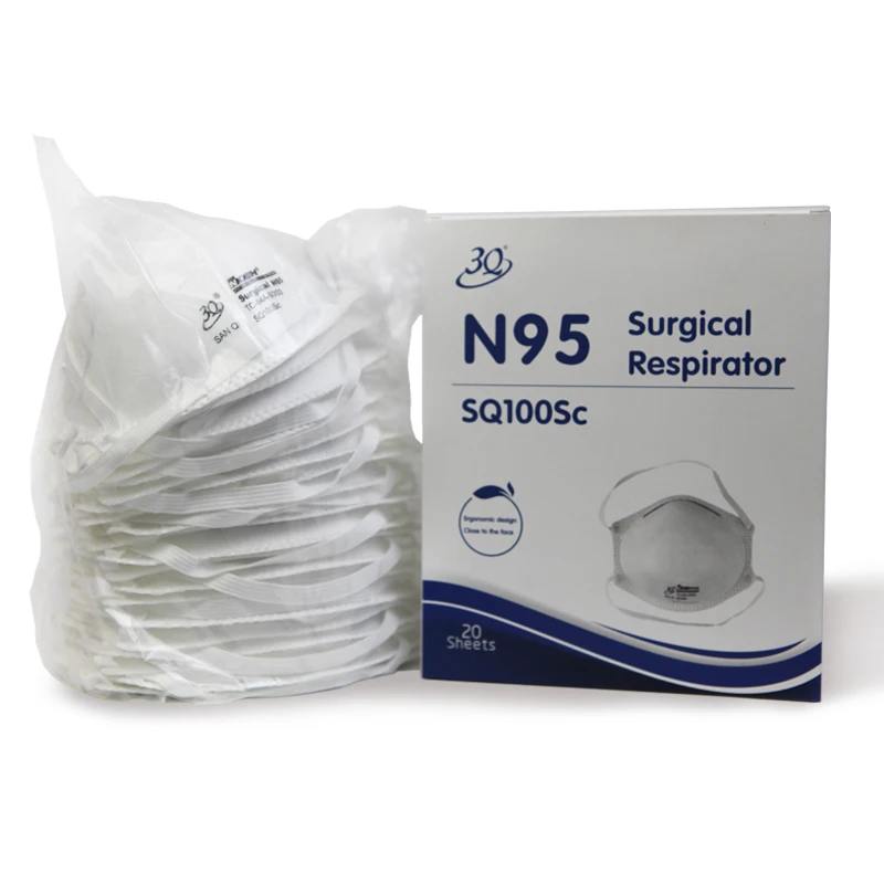 3Q brand head loop Niosh cup shape 100sc wholesale low price  factory medical adult non woven face dust n95 mask