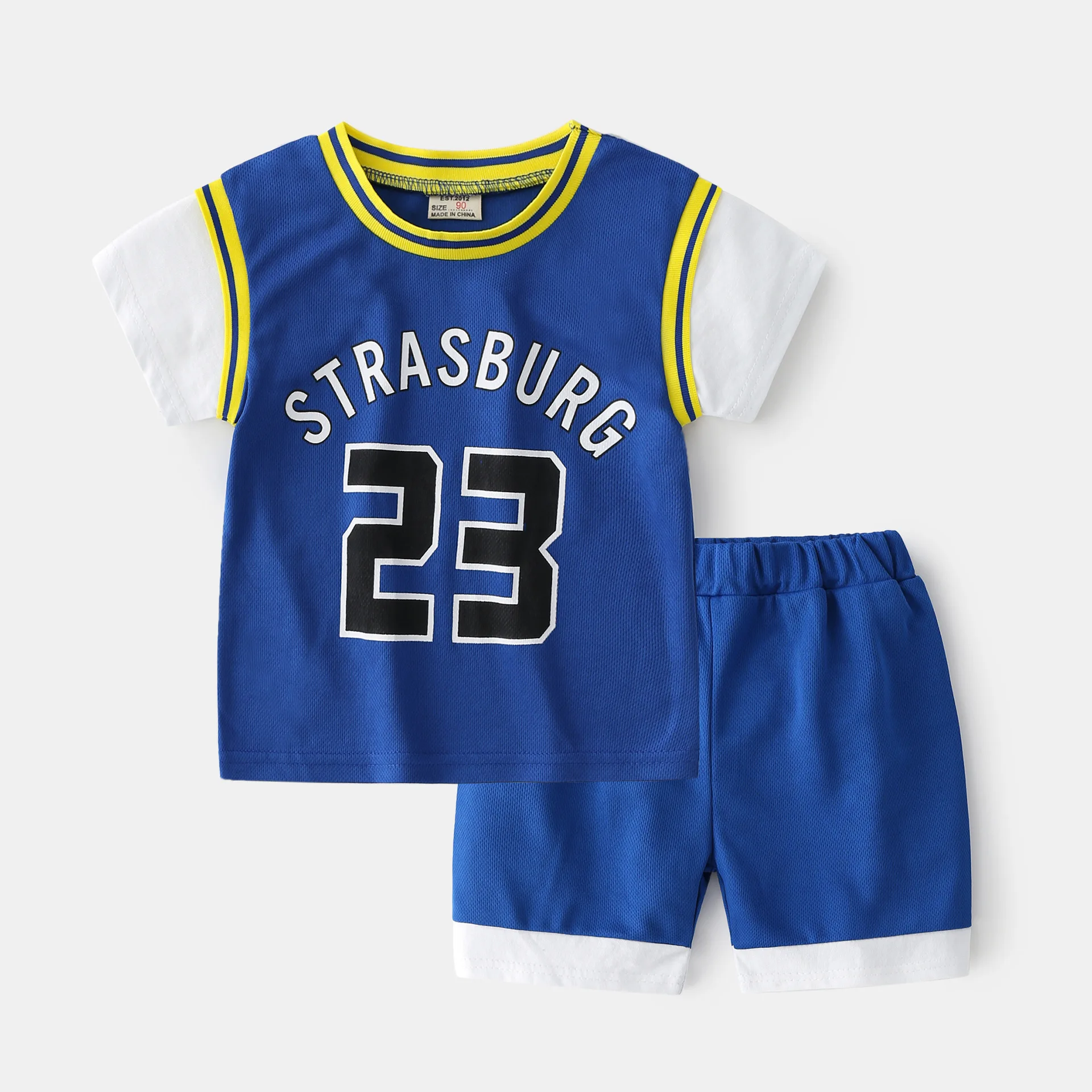 Basketball sport suit kids casual track suit for children 2 pieces set boys clothing sets