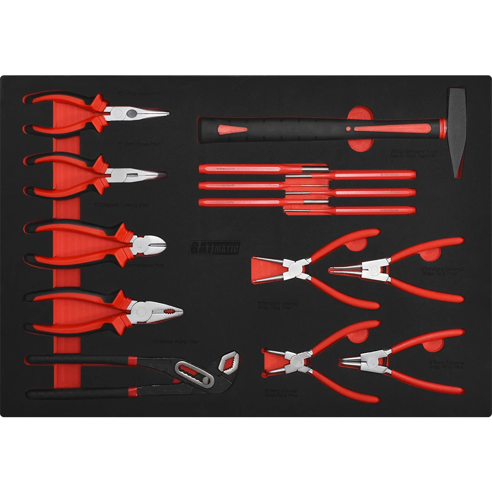 Custom 233 PCS 7 Drawers Steel Workbench With Tool Carts Trolley Tool Set Tools Cabinet Storages For Truck