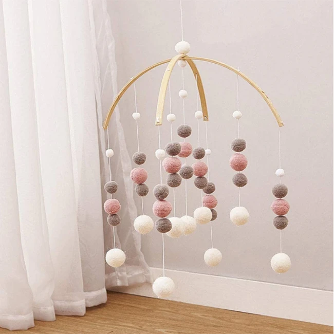 Домашний декор, войлочная подвесная игрушка для детской кроватки, подвесная игрушка