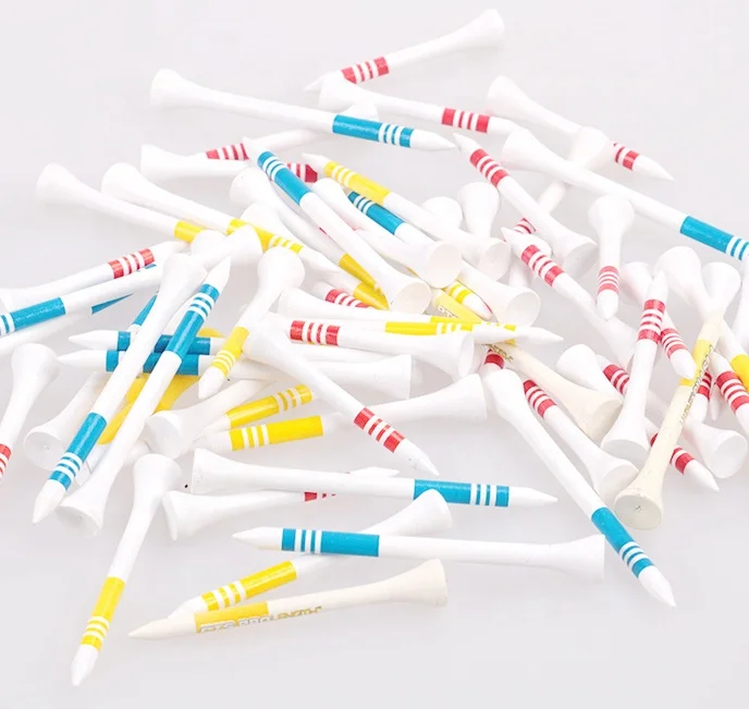 83mm 3 1/4 inch wooden golf tees logo personalized tees