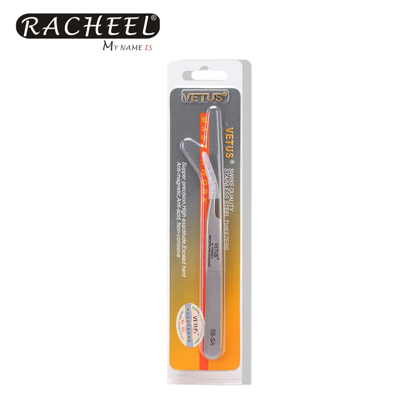 VETUS for eyelash extension professional stainless steel tweezers spot