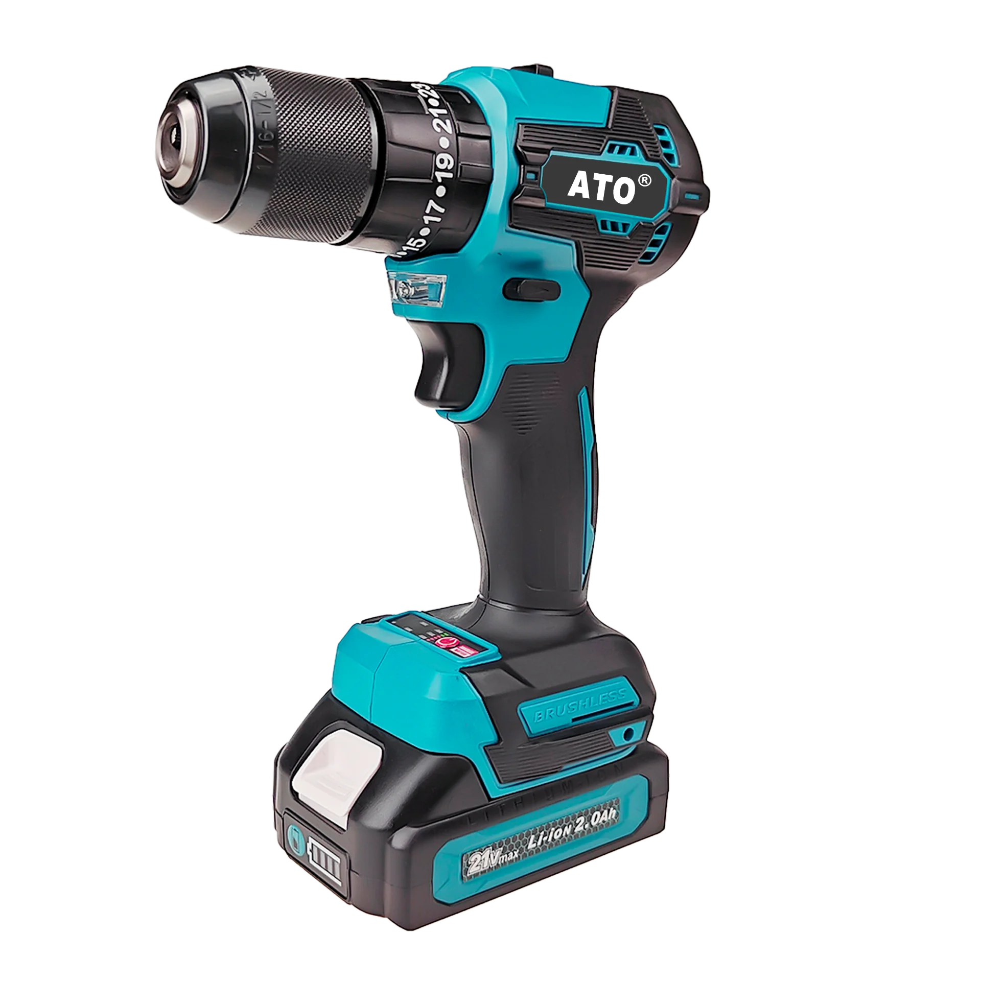 ATO A8024 Lithium Battery Power Tools Versatile Accessories Electric Driver Low Noise Drill Cordless