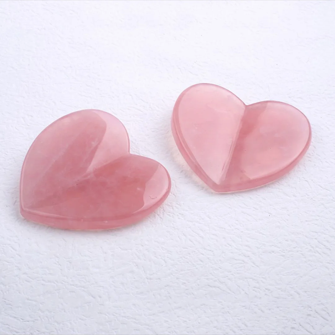 Китайский медицинский аппарат в форме рога быка розовый кварц гуаша массажный инструмент для похудения