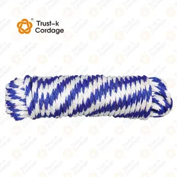 100% Raw Polyester PP  braided solid braid utility rope For Horse